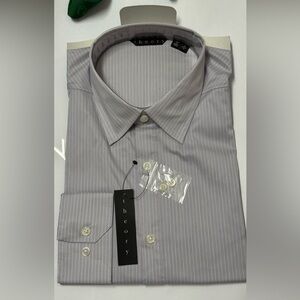 Theory Men's Light Lavender Pinstripe Dress Shirt